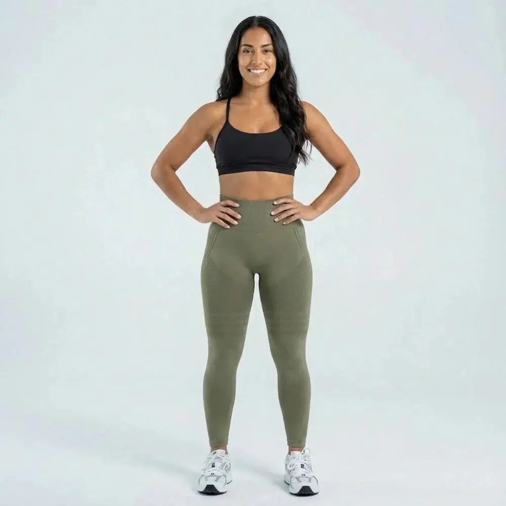 Flexients 3D Leggings - Army Green